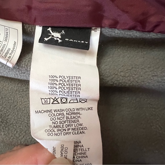 Oakley Small Women Full Zip Gray Packable Puffer Coat Jacket - Picture 8 of 8